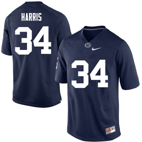 Men Penn State Nittany Lions #34 Franco Harris College Football Jerseys-Navy